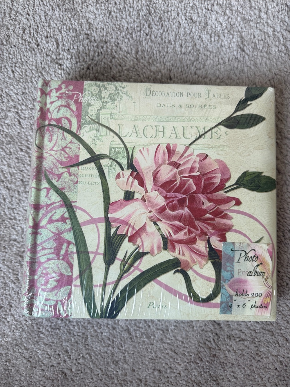 Pink Floral Photo Album - Vintage Floral Paris Photo Album - Brand New